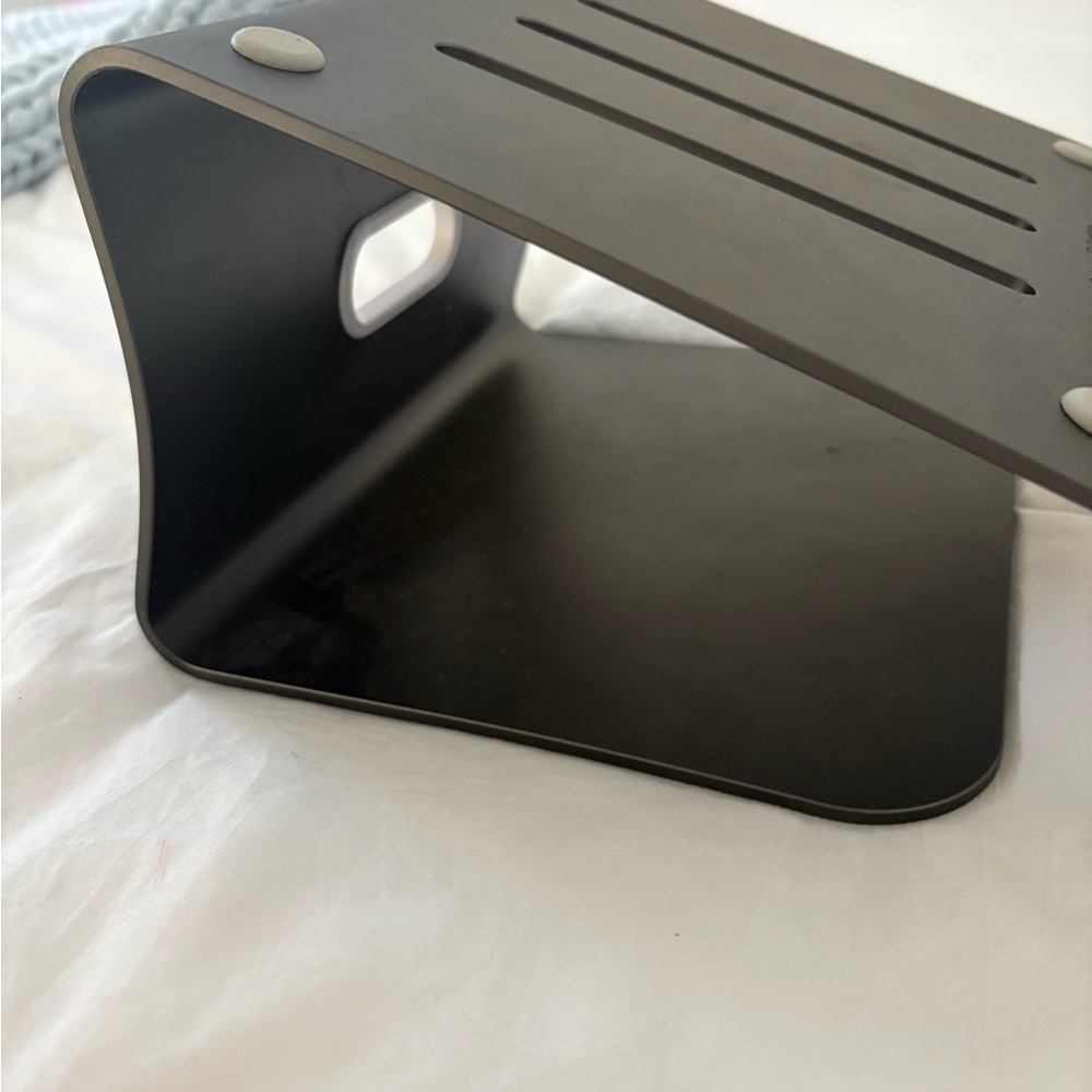 Sleek Black Laptop Stand
